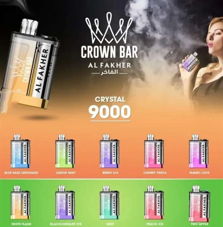 AL FAKHER CROWN BAR CRYSTAL 9000 Puffs AL FAKHER CROWN BAR CRYSTAL 9000 Puffs