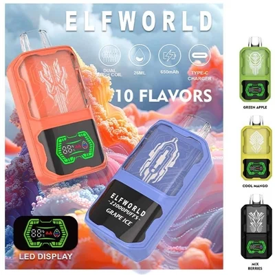 ELFWORLD AI22000, um cigarro eletrônico descartável mágico