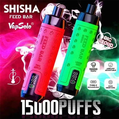Qual é a revisão do produto do Vapsolo Feed Bar Shisha 15000?