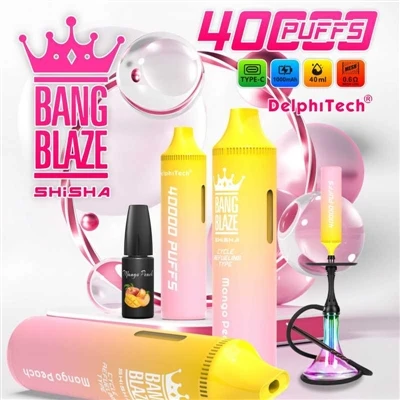 Que tipo de cigarro eletrônico é Bang Blaze Shishia 40000?