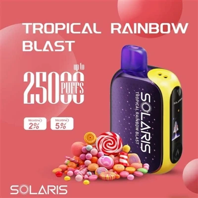 O Solaris 25000 Puffs pode ser carregado usando energia solar?