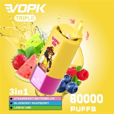 VOPK TRIPLE 60000 PUFFS Melhores três sabores Vape Experience