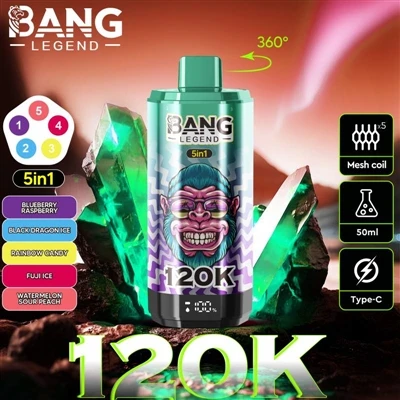 BANG LEGEND 120K, permite que você experimente o maior prazer