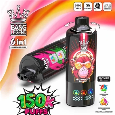 Cigarro eletrônico- descartável BANG LEGEND 150K: uma experiência inovadora e...