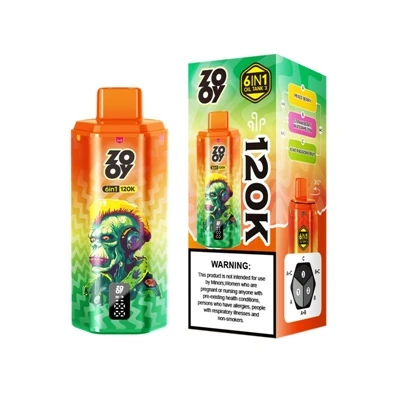 ZOOY 120K 6IN1: cigarros eletrônicos-descartáveis ​​premium multi{3}}sabor pa...