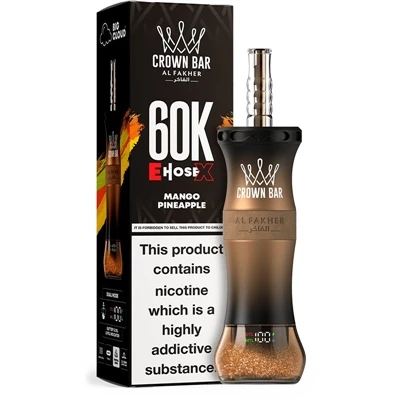 AL Fakher Crown Bar EHOSE X 60K: uma nova forma madura de Vape descartável de...