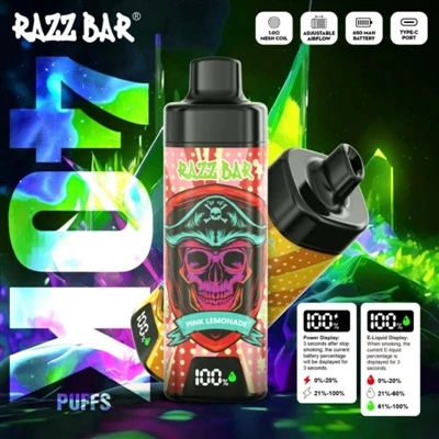 Cigarro eletrônico descartável Razz Bar 40K-: uma nova experiência com alta c...