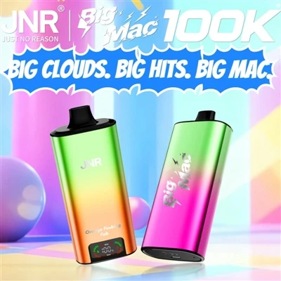 JNR Big Mac 100K – Redefinindo o padrão de durabilidade para cigarros eletrôn...