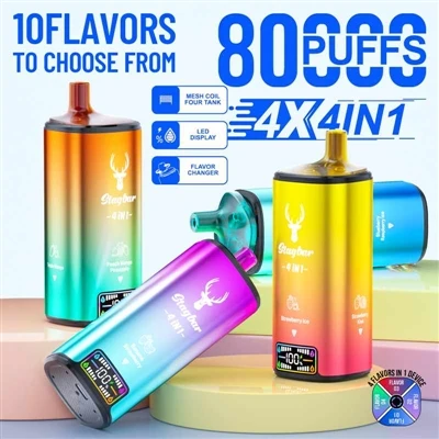 Stag Bar 4in1 80000 Puffs: redefinindo a experiência dos cigarros eletrônicos...