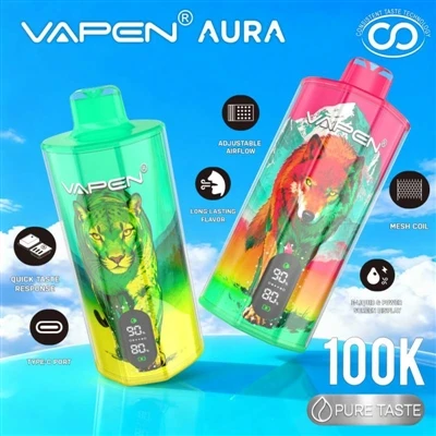 VAPEN AURA 100K: Quando ‘descartável’ não significa mais acomodação