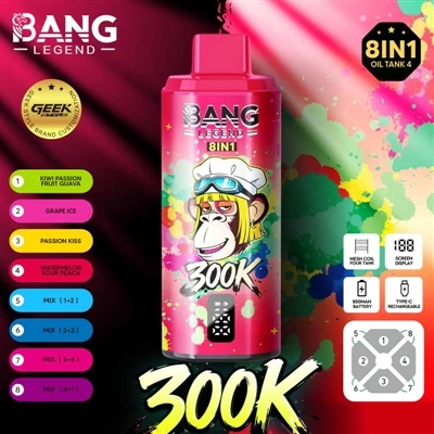 Bang Legend 300000: Desbloqueie uma nova experiência de-cigarro eletrônico, d...