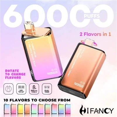 HIFANCY TWINMAX 60K - Desfrute de dois sabores o quanto quiser, saboreie cada...