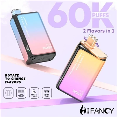HIFANCY TWINS MAX 60K – Uma explosão dupla de sabores, sua aventura gustativa...