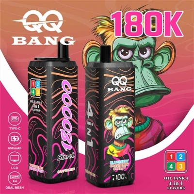 QQ BANG 4in1 180K: um palito para quatro sabores, tornando seu dia a dia dive...