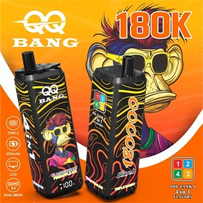 QQ BANG 180K 4 em 1: Um cigarro, quatro sabores – uma festa portátil para jovens