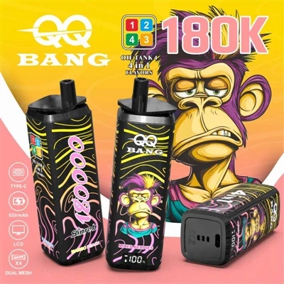 QQ BANG 180K 4 em 1: a melhor experiência Vape com quatro sabores de uma só vez