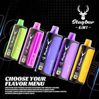 Stag Bar 6in1 180K: um cigarro eletrônico-descartável que combina 'durabilida...