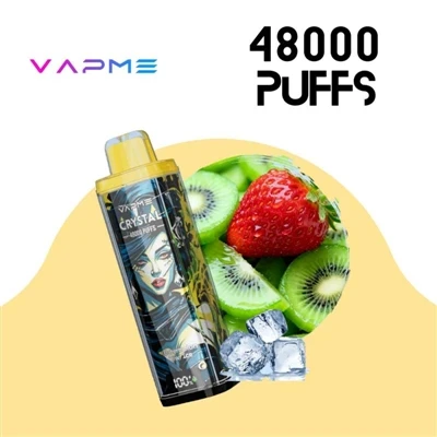VAPME CRYSTAL 48000: um cigarro eletrônico-descartável de alta-capacidade, ve...