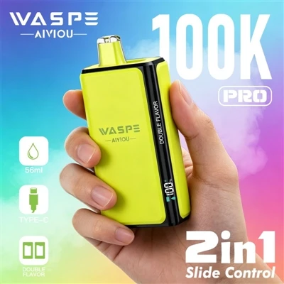 Waspe Double Flavor 100K Pro: quando o Vaping começa a dizer não ao ‘tédio’