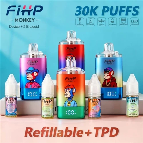 FIHP MONKEY 30K Vape recarregável: uma nova escolha que equilibra bateria de ...