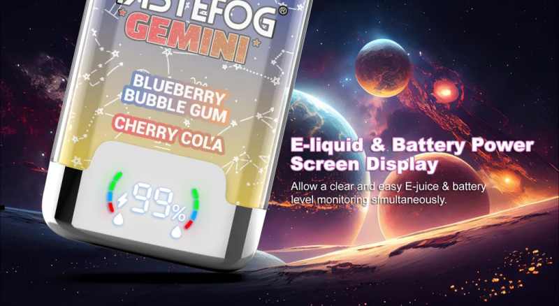 Tastefog-Gemini-25000-Puffs-2-Nicotine-Mesh-Coil-1-0ohm-Rechargeable-Pods-Desechables-Vape-2-in-1 TASTEFOG GEMINI 25000