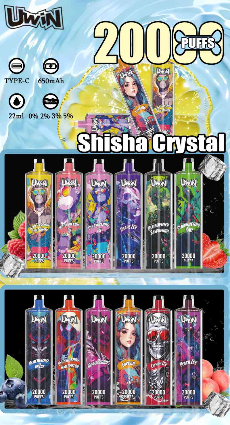 Uwin shisha crystal 20K 5 Uwin shisha crystal 20K 5