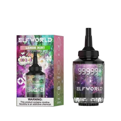 Elfworld dupla de boca gigante shisha 99999+ Puffs