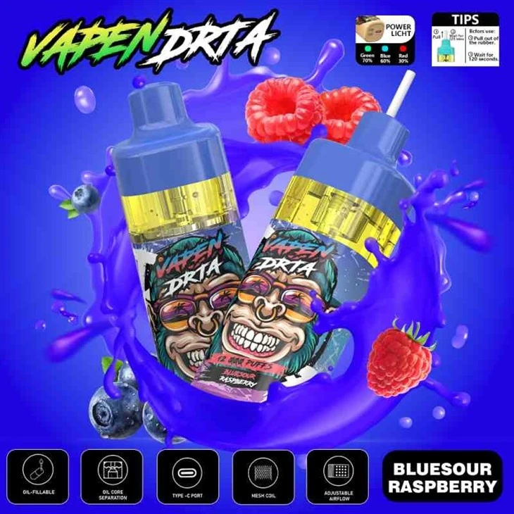 Bluesour raspberry_VAPNE DRTA 12000 Bluesour raspberry_VAPNE DRTA 12000