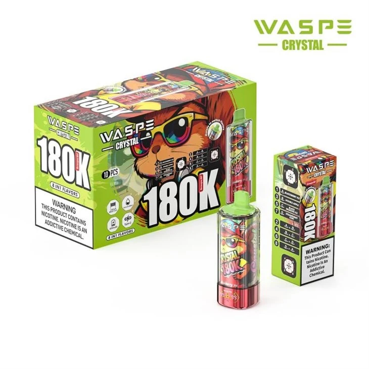 Waspe Crystal 8 in 1 180000 Puffs high quality Waspe Crystal 8 in 1 180000 Puffs high quality